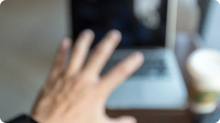 image of blurred hands